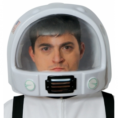 Witte astronauten helm