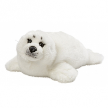 Witte knuffel zeehond 40 cm