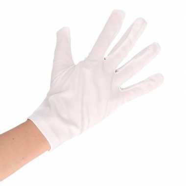Witte michael jackson verkleed handschoenen voor dames/heren