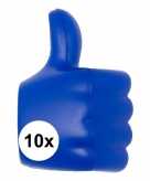 10 squishys blauw like 8 cm