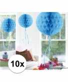 10 stuks decoratie ballen baby blauw 30 cm