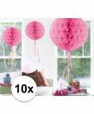 10 stuks decoratie ballen licht roze 30 cm