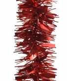 2x rode kerstboom folie slinger mat glans 270 cm