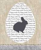 40x paasdecoratie servetten 33 x 33 cm grijs beige konijnen hazen print