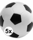 5 voetbal stressballetjes