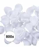 800x witte bruiloft rozen blaadjes 3 cm