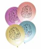 Ballonnen met eenhoorn print 8 stuks
