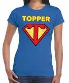 Blauw t-shirt super topper dames