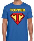 Blauw t-shirt super topper heren