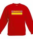 Brandweerman sweater trui rood voor kinderen