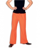 Broek in oranje kleur