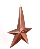 Bruine vallende ster decoratie 30 cm