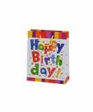 Cadeauverpakking tasje happy birthday 25x24 cm 10062982