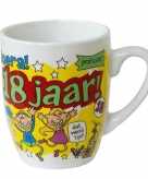 Cartoon mok 18 jaar
