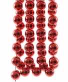 Christmas red kerstboom decoratie kralenslinger xxl rood 270 cm