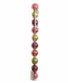 Cosy christmas kerstboom decoratie glimmende kerstballen 10 stuks