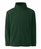 Donker groen polyester fleece vest met rits voor meisjes