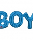 Folie ballon jongen geboren blauw 55 cm