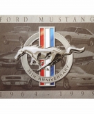 Ford mustang modellen wandplaat 32 x 41 cm