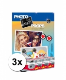 Foto booth props voor vrijgezellenfeest incl 3x wegwerp camera