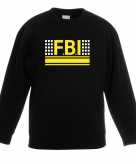 Geheim politie agent sweater trui zwart voor kinderen