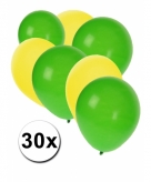 Gele en groene ballonnen pakket