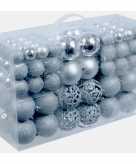 Goedkope kerstballen zilver 100 stuks
