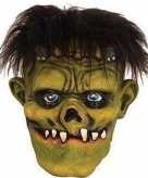 Groene frankenstein horror halloween masker van latex
