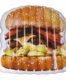 Groot opblaasbaar hamburger luchtbed 174 cm