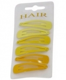 Haarspelden 6 cm gele tinten