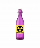 Halloween versiering paarse beugelfles met radioactief vergif