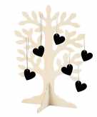 Houten wensboom voor het bruidspaar 30 cm