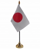 Japan versiering tafelvlag 10 x 15 cm