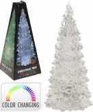 Kerst mini led boompje met gekleurde verlichting 22 cm