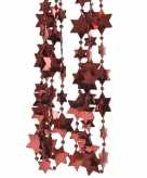 Kerst sterren kralen guirlande donkerrood 270 cm kerstboom versiering decoratie