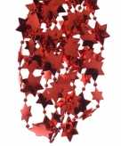 Kerst sterren kralen guirlande kerst rood 270 cm kerstboom versiering decoratie