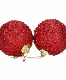 Kerstballen rood 4 cm