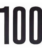 Leeftijd cijfer stickers 100 jaar