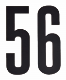 Leeftijd cijfer stickers 56 jaar