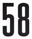 Leeftijd cijfer stickers 58 jaar