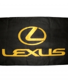 Lexus vlag zwart 150 x 90 cm