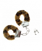 Luipaarden handboeien van pluche