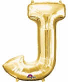 Mega grote gouden ballon letter j