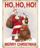 Metalen plaat merry christmas