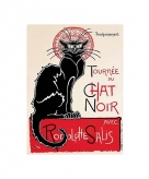 Metalen wand bord le chat noir