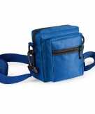 Mini schoudertasjes blauw 11 cm