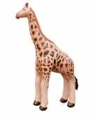 Opblaas giraffe bruin 92 cm