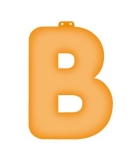Opblaasbare letter b oranje