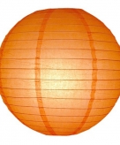 Oranje bol lampion 25 cm