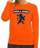Oranje holland zwarte leeuw trui dames
